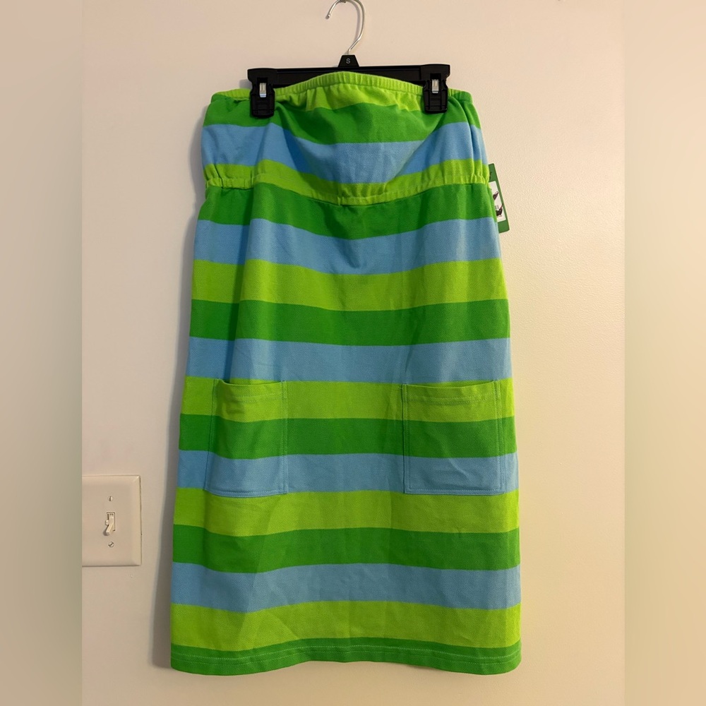 NWT Lilly Pulitzer Villa Dress Striped Medium Summer Rugby Stripe